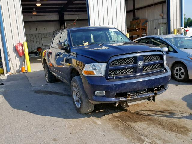 1C6RD7KT9CS186360 - 2012 DODGE RAM 1500 S BLUE photo 1