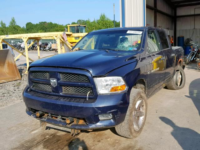 1C6RD7KT9CS186360 - 2012 DODGE RAM 1500 S BLUE photo 2