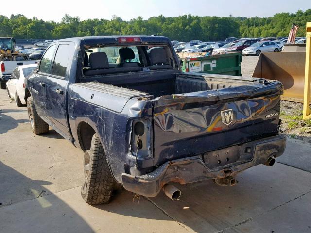 1C6RD7KT9CS186360 - 2012 DODGE RAM 1500 S BLUE photo 3