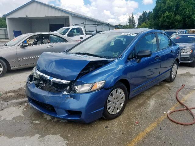 19XFA1F30AE060111 - 2010 HONDA CIVIC VP BLUE photo 2