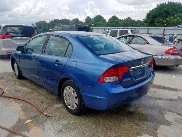 19XFA1F30AE060111 - 2010 HONDA CIVIC VP BLUE photo 3