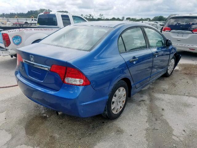 19XFA1F30AE060111 - 2010 HONDA CIVIC VP BLUE photo 4