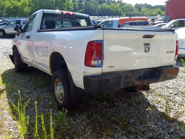 3D7LT2ET0BG614277 - 2011 DODGE RAM 2500 WHITE photo 3