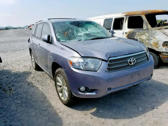 JTEJW3EH1A2047607 - 2010 TOYOTA HIGHLANDER PURPLE photo 1