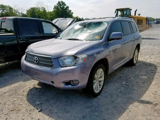 JTEJW3EH1A2047607 - 2010 TOYOTA HIGHLANDER PURPLE photo 2