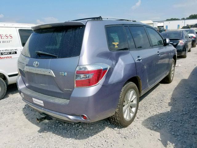 JTEJW3EH1A2047607 - 2010 TOYOTA HIGHLANDER PURPLE photo 4