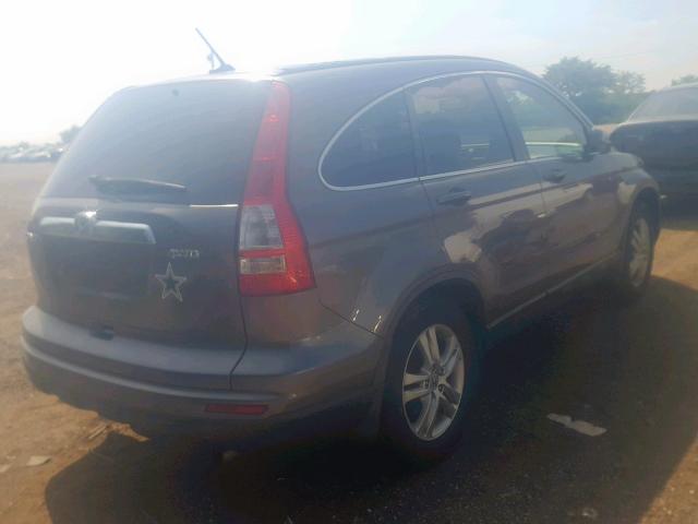 5J6RE4H75AL090144 - 2010 HONDA CR-V EXL SILVER photo 4