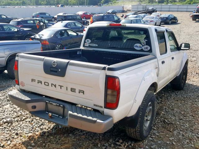 1N6ED27T04C439206 - 2004 NISSAN FRONTIER C WHITE photo 4