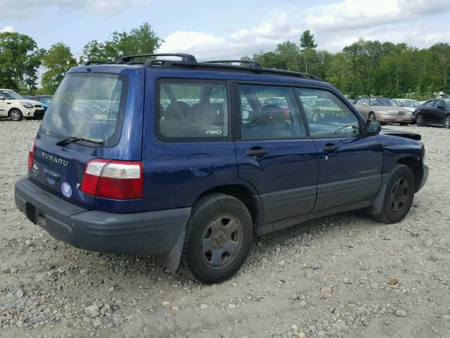 JF1SF63501H757748 - 2001 SUBARU FORESTER L BLUE photo 4