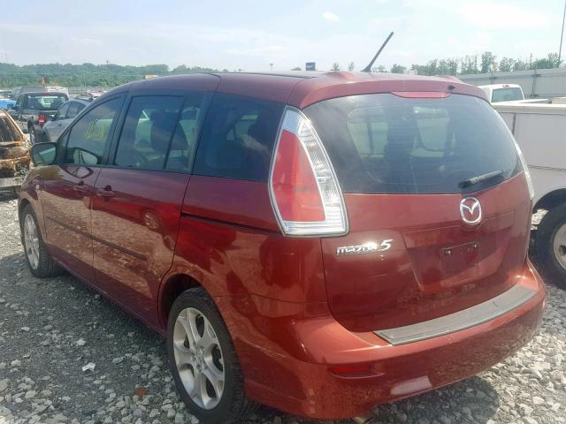 JM1CR293X90341205 - 2009 MAZDA 5 RED photo 3