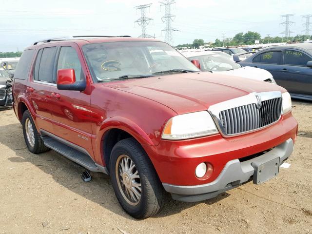 5LMEU88H24ZJ17849 - 2004 LINCOLN AVIATOR Qırmızı foto 1