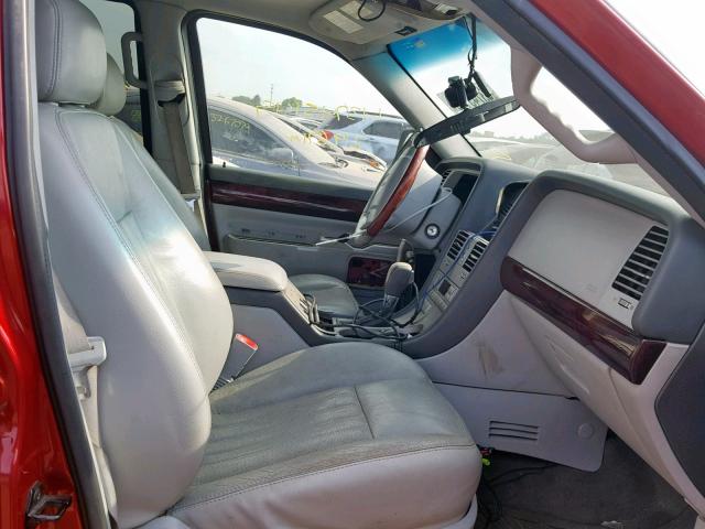 5LMEU88H24ZJ17849 - 2004 LINCOLN AVIATOR Qırmızı foto 5