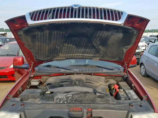 5LMEU88H24ZJ17849 - 2004 LINCOLN AVIATOR Qırmızı foto 7