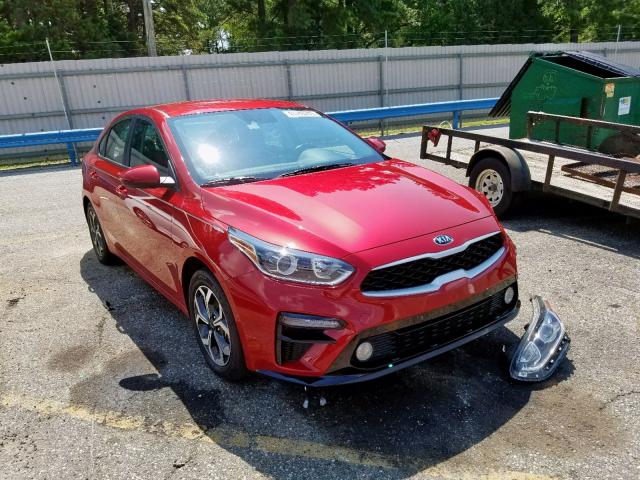 3KPF24ADXKE013491 - 2019 KIA FORTE FE RED photo 1