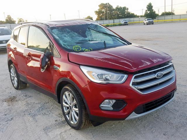 1FMCU0JD8HUE35092 - 2017 FORD ESCAPE TIT RED photo 1