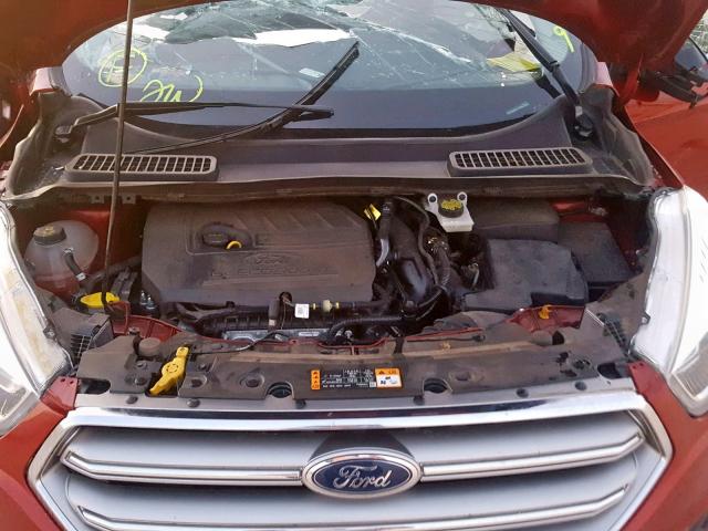 1FMCU0JD8HUE35092 - 2017 FORD ESCAPE TIT RED photo 7