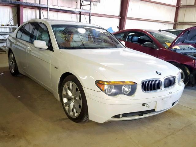 WBAGL63414DP69562 - 2004 BMW 745 I WHITE photo 1