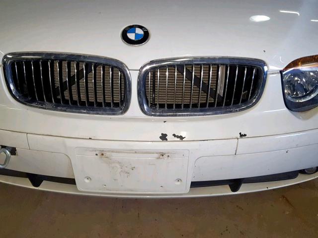 WBAGL63414DP69562 - 2004 BMW 745 I WHITE photo 9