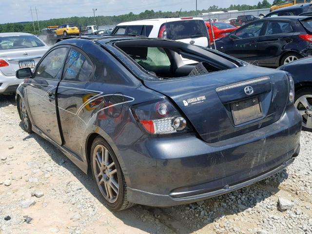 JTKDE177370204421 - 2007 TOYOTA SCION TC ნაცრისფერი ფოტო 3