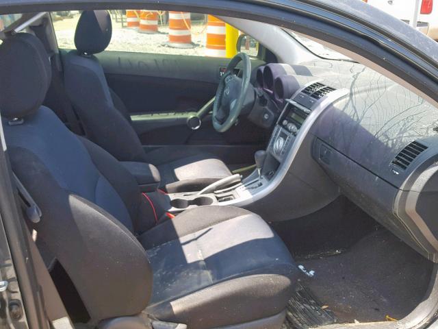 JTKDE177370204421 - 2007 TOYOTA SCION TC ნაცრისფერი ფოტო 5