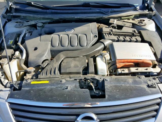 1N4CL21E49C102929 - 2009 NISSAN ALTIMA HYB SILVER photo 7