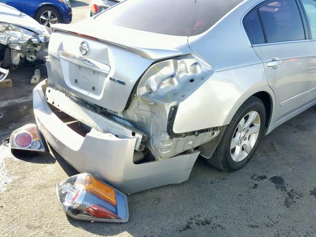 1N4CL21E49C102929 - 2009 NISSAN ALTIMA HYB SILVER photo 9