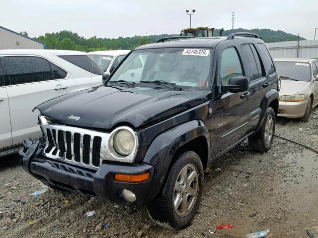 1J4GL58K74W212321 - 2004 JEEP LIBERTY LI BLACK photo 2