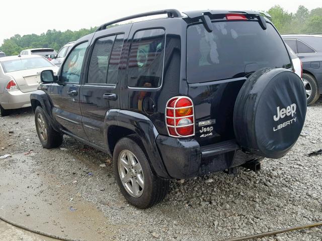 1J4GL58K74W212321 - 2004 JEEP LIBERTY LI BLACK photo 3