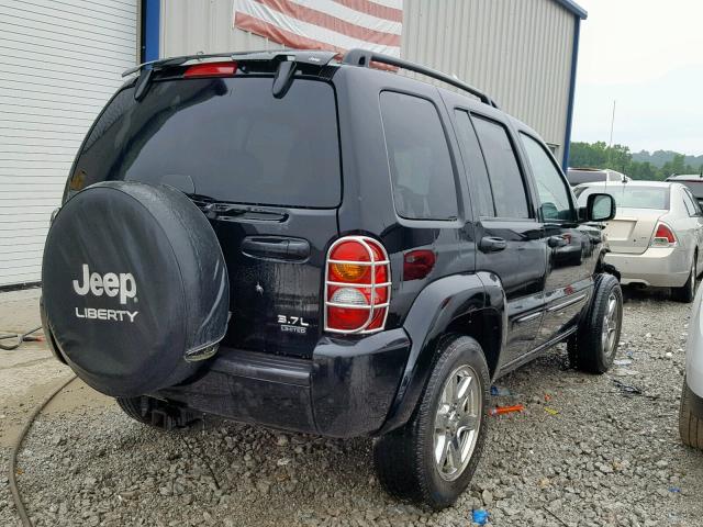 1J4GL58K74W212321 - 2004 JEEP LIBERTY LI BLACK photo 4