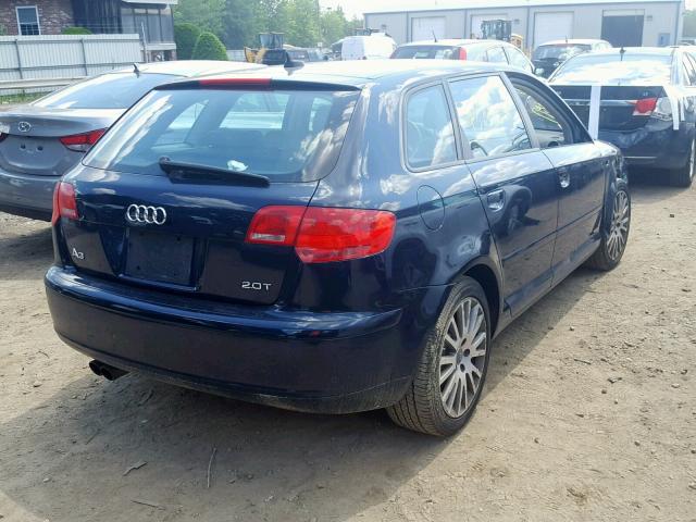 WAUNF78P28A048469 - 2008 AUDI A3 2.0 PRE BLUE photo 4