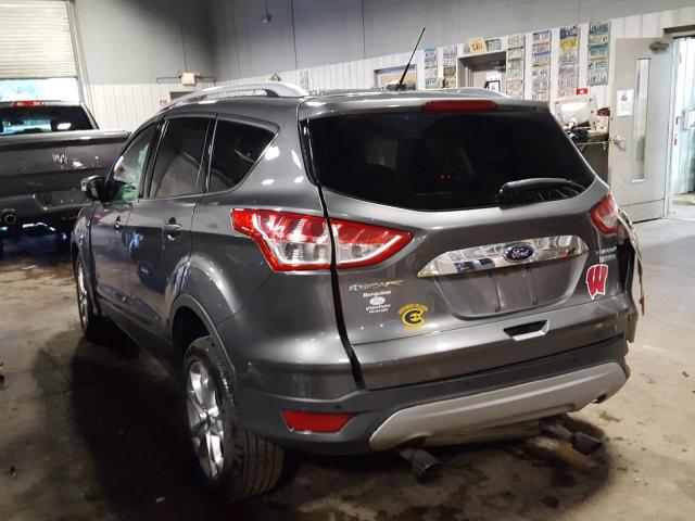 1FMCU0J97EUB16046 - 2014 FORD ESCAPE TIT GRAY photo 3