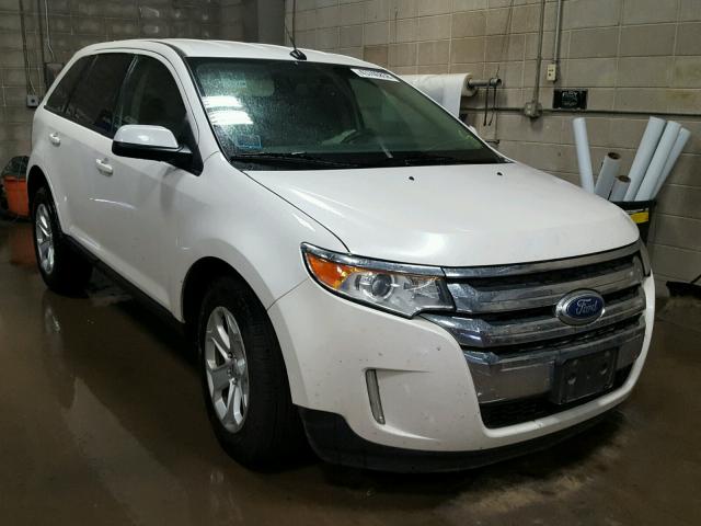 2FMDK4JC7DBE37876 - 2013 FORD EDGE SEL WHITE photo 1