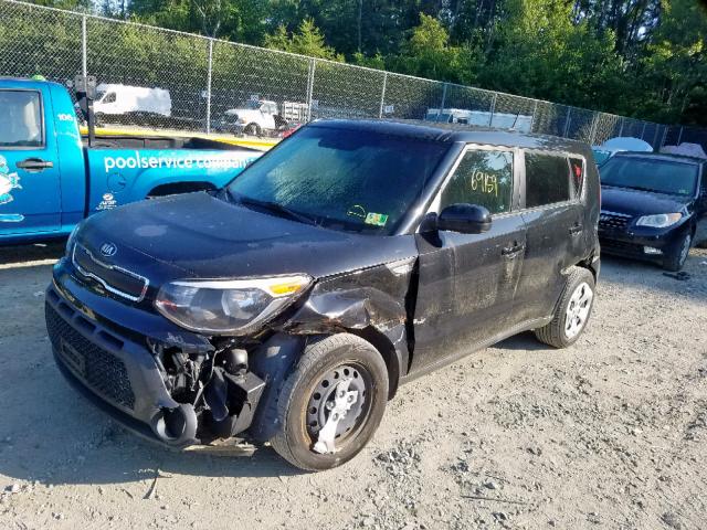 KNDJN2A2XE7053353 - 2014 KIA SOUL BLACK photo 2