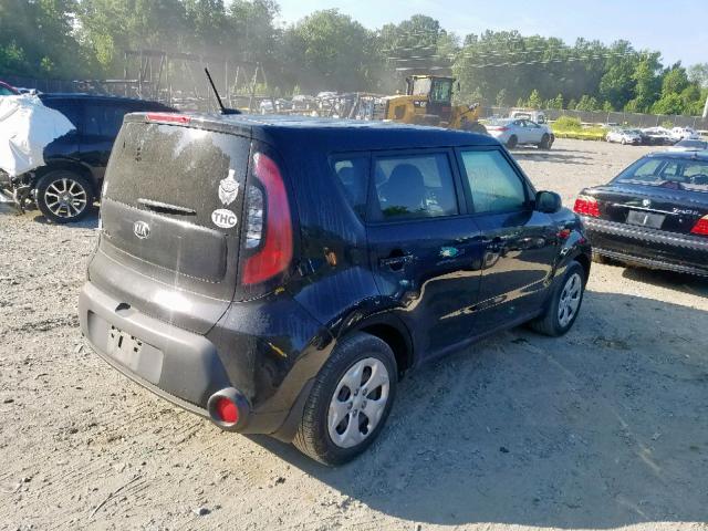 KNDJN2A2XE7053353 - 2014 KIA SOUL BLACK photo 4