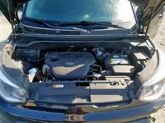 KNDJN2A2XE7053353 - 2014 KIA SOUL BLACK photo 7