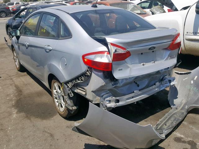 3FADP4BJ0EM148699 - 2014 FORD FIESTA SE SILVER photo 3