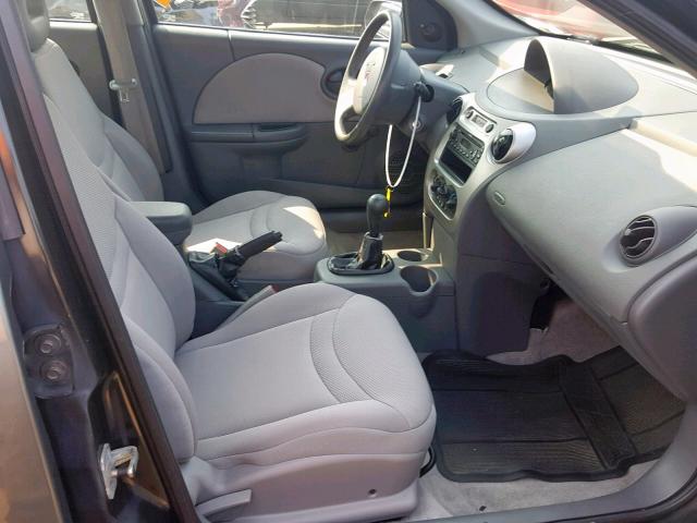 1G8AZ52F64Z187880 - 2004 SATURN ION LEVEL GRAY photo 5