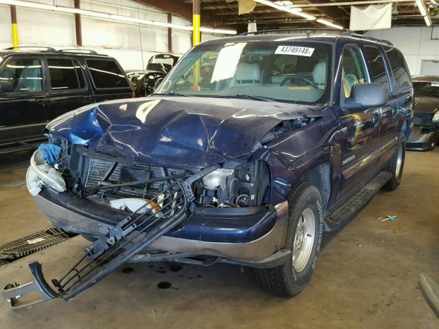 1GKFK16Z02J137862 - 2002 GMC YUKON XL K BLUE photo 2