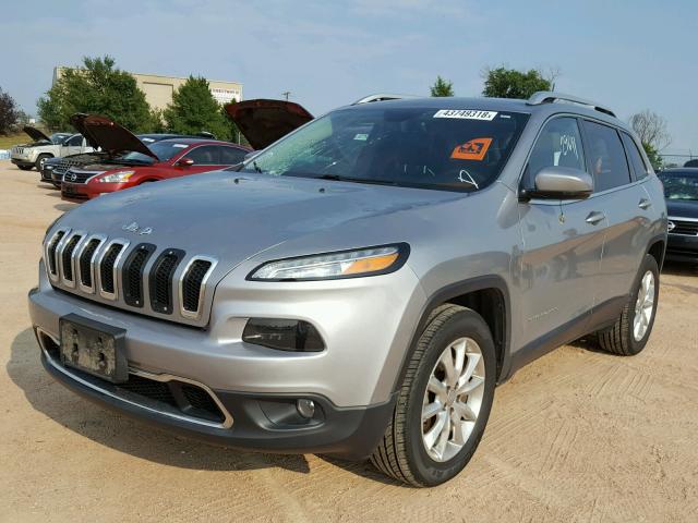 1C4PJMDB4GW186597 - 2016 JEEP CHEROKEE L GRAY photo 2