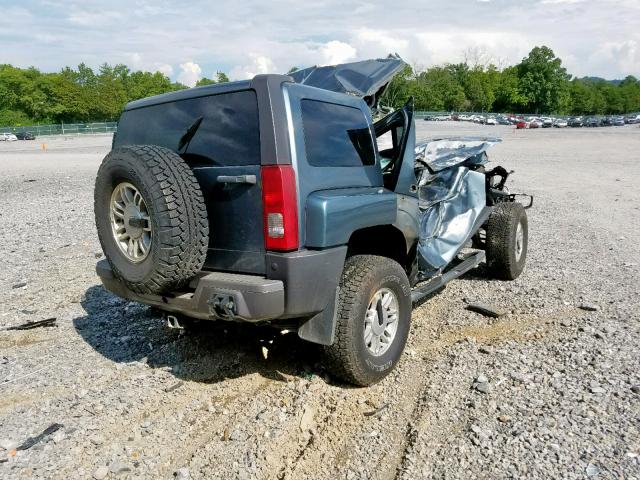 5GTDN136168125410 - 2006 HUMMER H3 GRAY photo 4