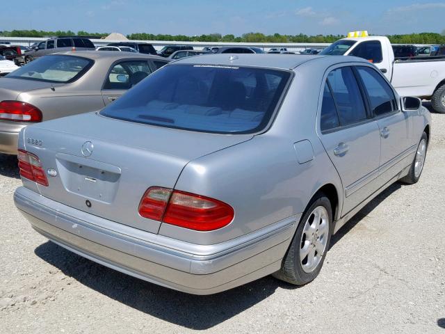 WDBJF65J72B491308 - 2002 MERCEDES-BENZ E 320 SILVER photo 4