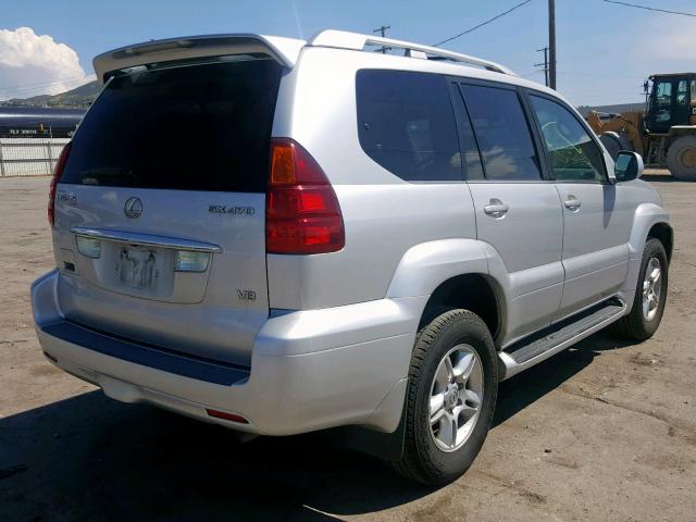 JTJBT20X360109969 - 2006 LEXUS GX 470 SILVER photo 4