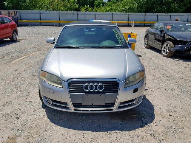 WAUAF48H67K018387 - 2007 AUDI A4 2.0T CA SILVER photo 9