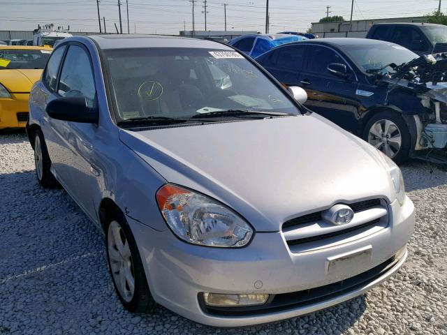 KMHCN36C27U045196 - 2007 HYUNDAI ACCENT SE SILVER photo 1