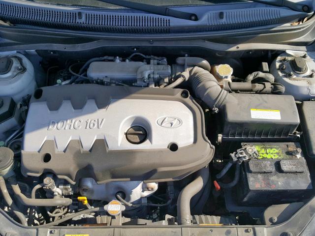 KMHCN36C27U045196 - 2007 HYUNDAI ACCENT SE SILVER photo 7