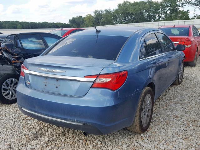 1C3BC4FB2BN576506 - 2011 CHRYSLER 200 LX BLUE photo 4