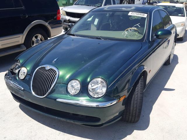 SAJEA01U83HM65430 - 2003 JAGUAR S-TYPE GREEN photo 2