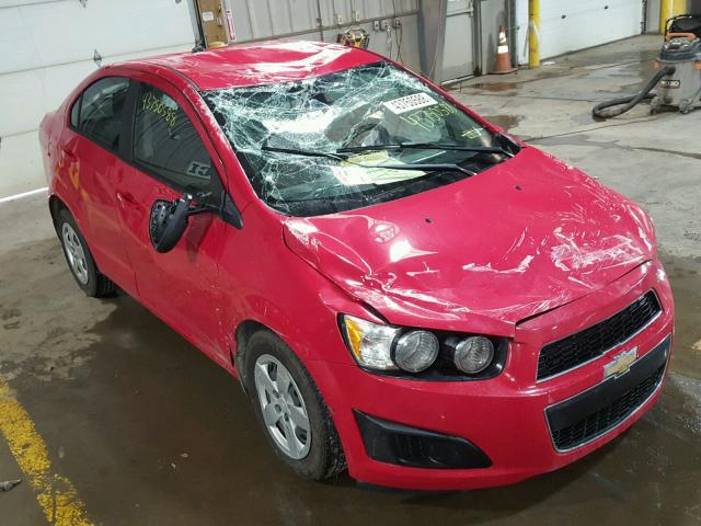 1G1JA5SG1F4216183 - 2015 CHEVROLET SONIC LS RED photo 1