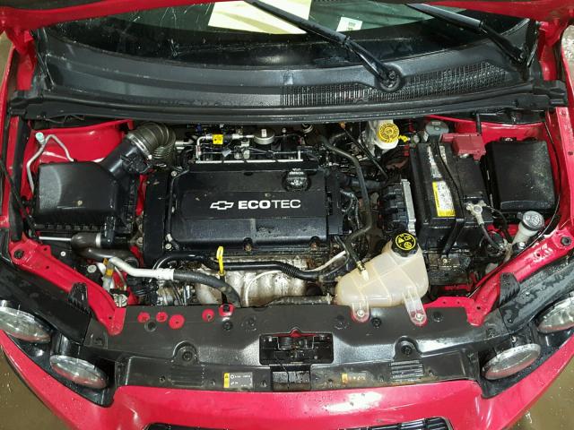 1G1JA5SG1F4216183 - 2015 CHEVROLET SONIC LS RED photo 7