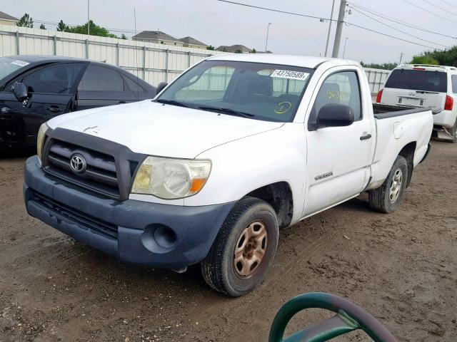 5TENX22N99Z651646 - 2009 TOYOTA TACOMA WHITE photo 2